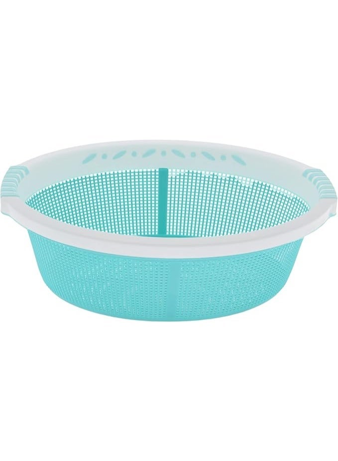 Khurshid Plastics Oval Plastic Strainer from Khorshid Plast Plastic - Light Blue - Image 2